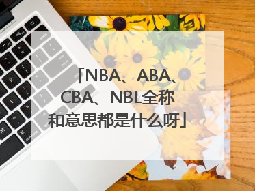NBA、ABA、CBA、NBL全称和意思都是什么呀