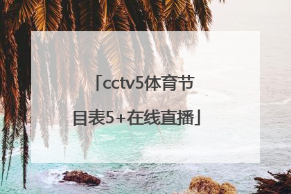 「cctv5体育节目表5+在线直播」cctv5高清无插件体育在线直播