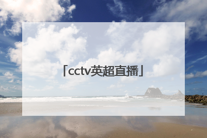 「cctv英超直播」cctv 5英超